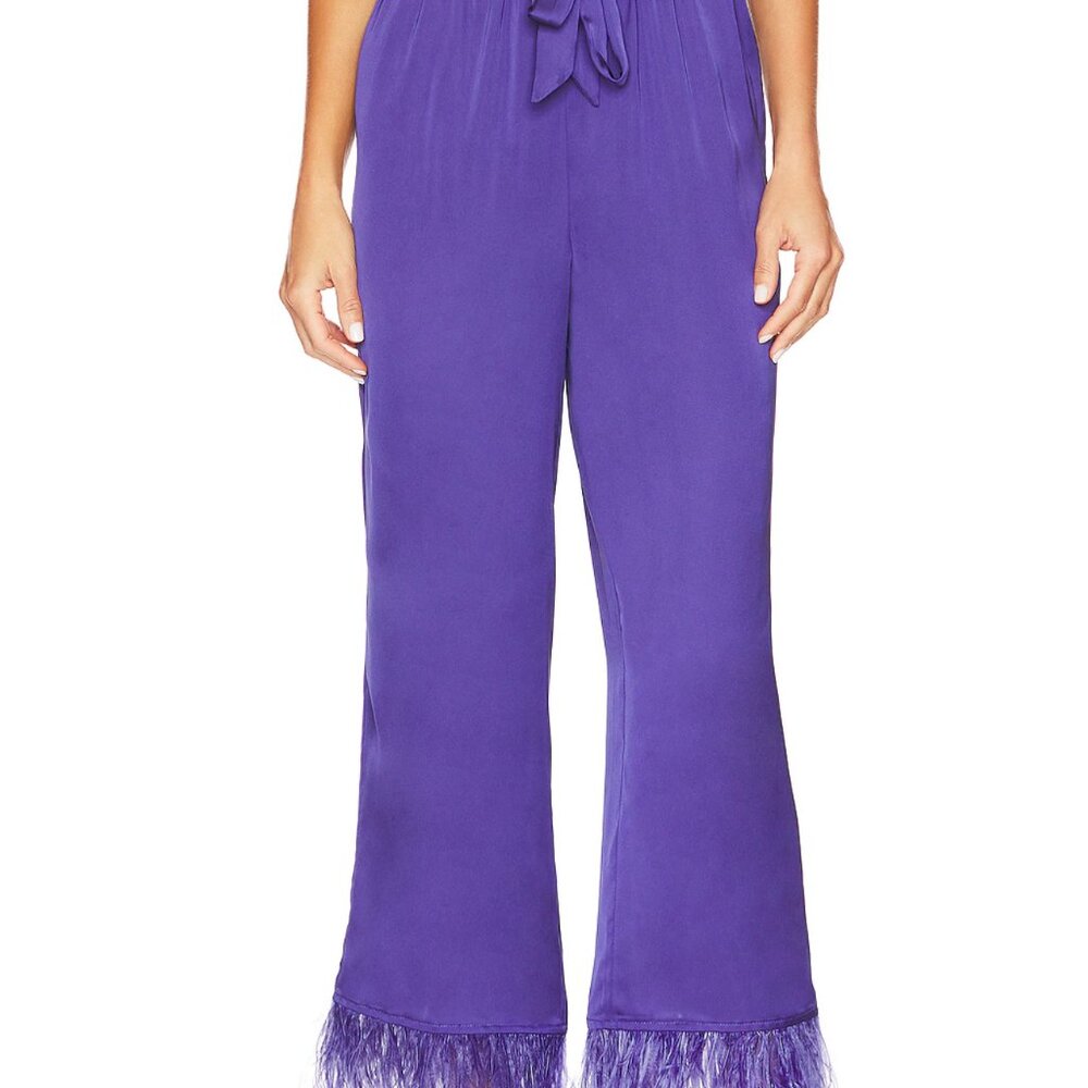 L'Academie The Chantal Pant - Purple - XXS